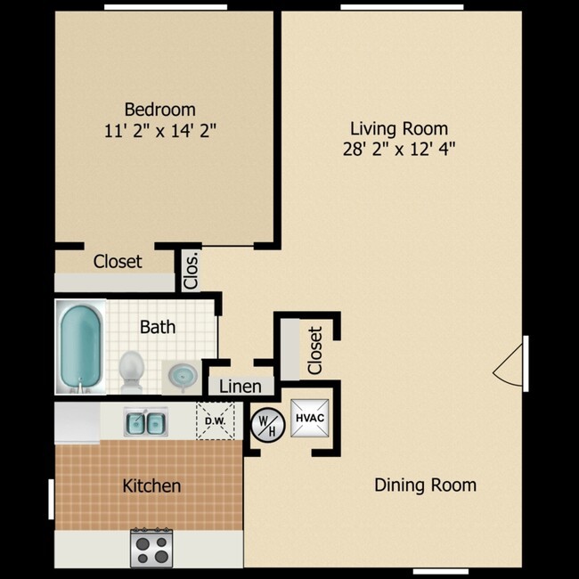 Casa Del Rey Apartments 1 bedroom 675 sq ft